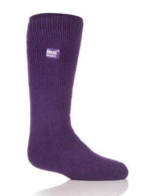Heat Holders Kids 2.3 TOG Welly Socks Purple