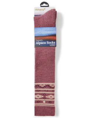 Dubarry Rolestown Fair Isle Alpaca Socks Clover