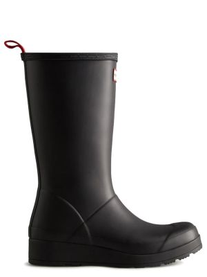 Hunter Womens Play Tall Boot Black 