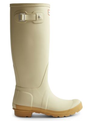 Hunter Womens Original Tall Boot Gravel Biscuit