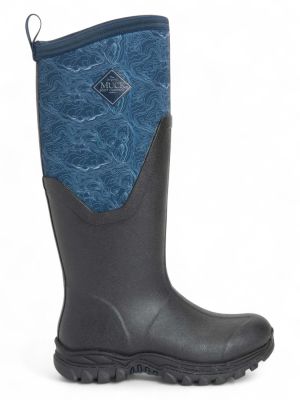 Muck Boots Womens Arctic Sport II Tall Navy Topography